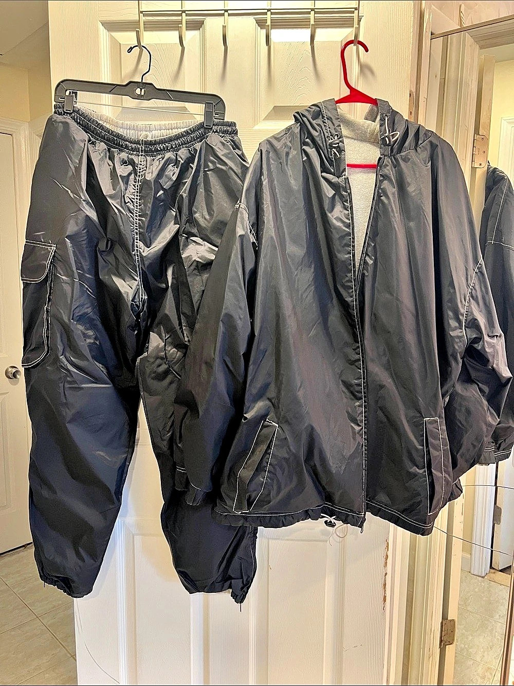 Black Windbreaker Set XL